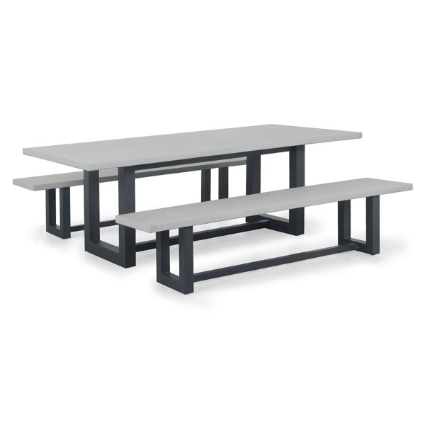 Dakota Fields Rectangular 4 Person Picnic Table Wayfair.ie